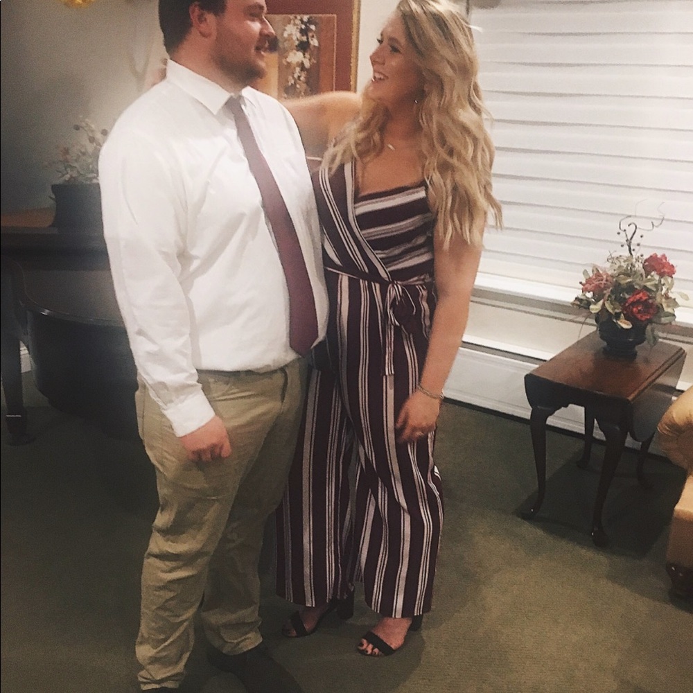 Stripped 70’s inspired jumpsuit